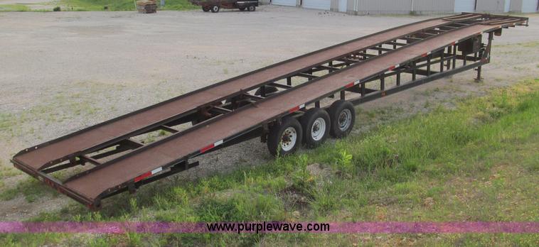 image for item D3131 2000 Kaufman W53 triple axle three car hauler