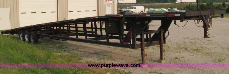 image for item D3131 2000 Kaufman W53 triple axle three car hauler
