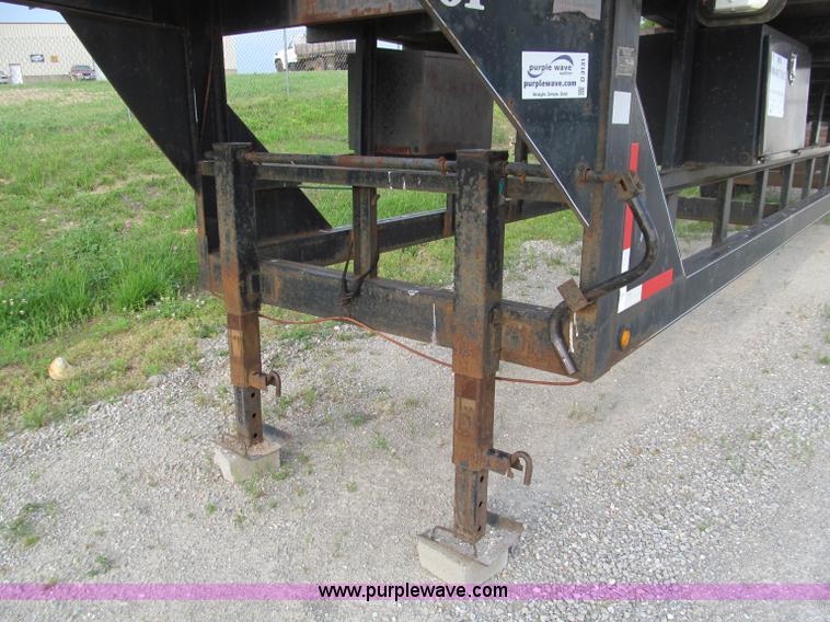 image for item D3131 2000 Kaufman W53 triple axle three car hauler