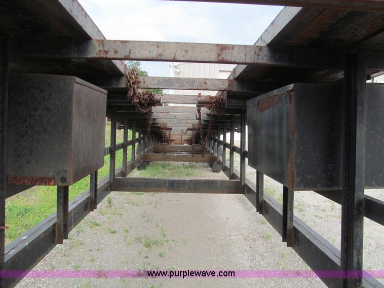 image for item D3131 2000 Kaufman W53 triple axle three car hauler