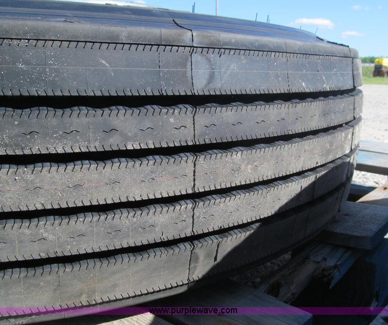 image for item D3258 (2) 275/80R22.5 steer tires