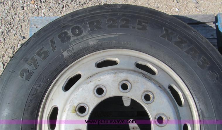 image for item D3258 (2) 275/80R22.5 steer tires