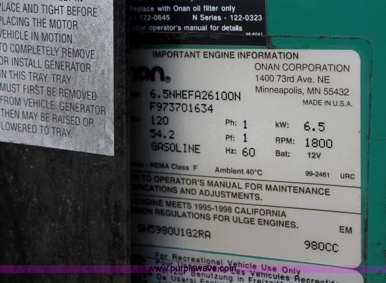 image for item D7898 1998 Newmar Mountain Aire RV camper