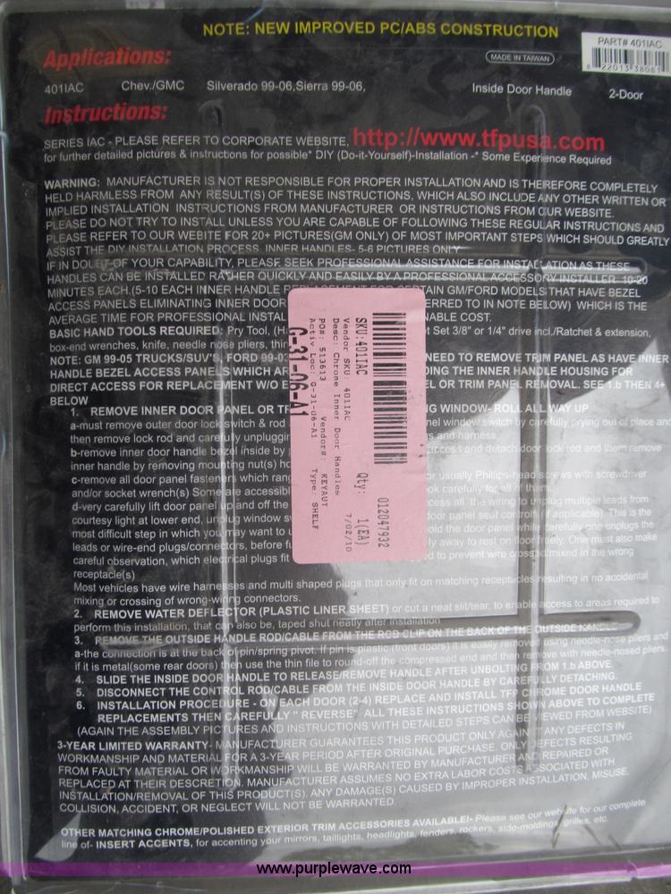 image for item G9484 Assorted automotive parts