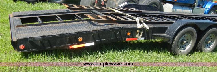 image for item K9754 2002 44' CTC gooseneck flatbed car trailer
