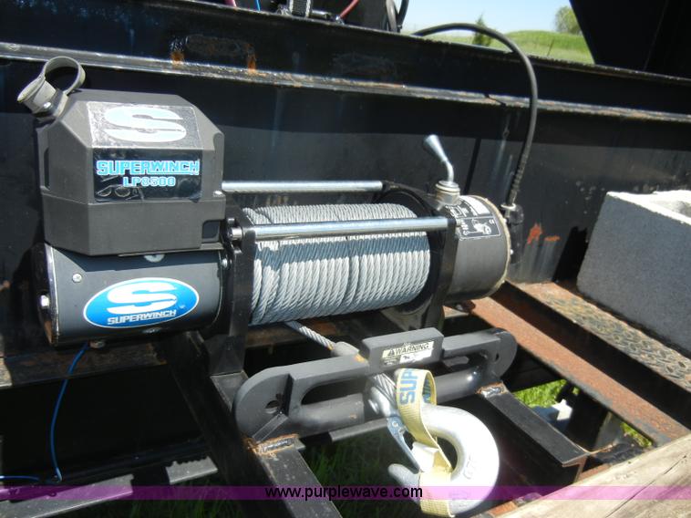 image for item K9754 2002 44' CTC gooseneck flatbed car trailer