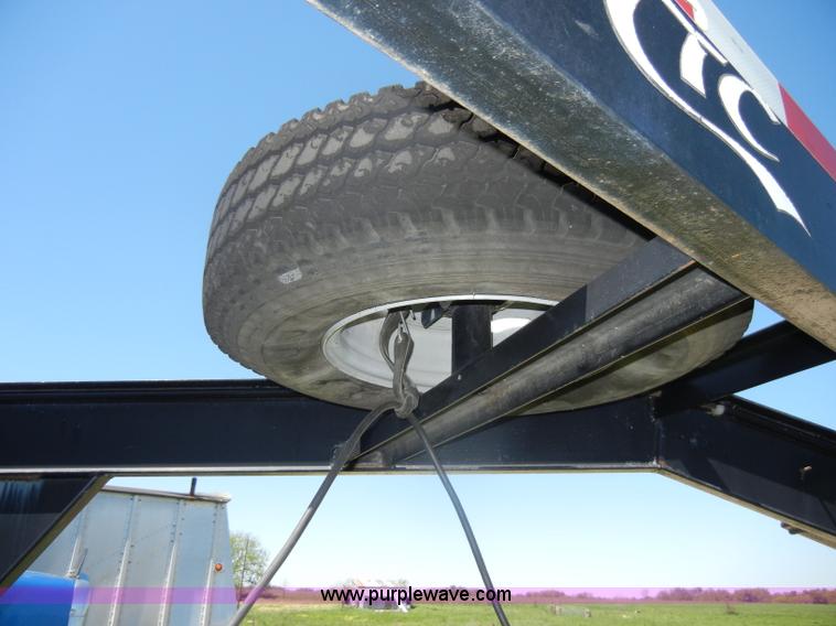 image for item K9754 2002 44' CTC gooseneck flatbed car trailer