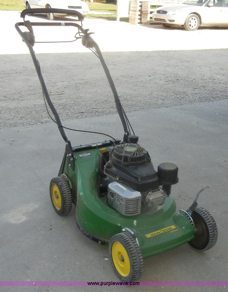 image for item M9540 John Deere WE85 push mower with bagger