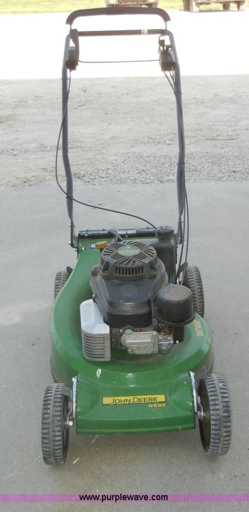 image for item M9540 John Deere WE85 push mower with bagger