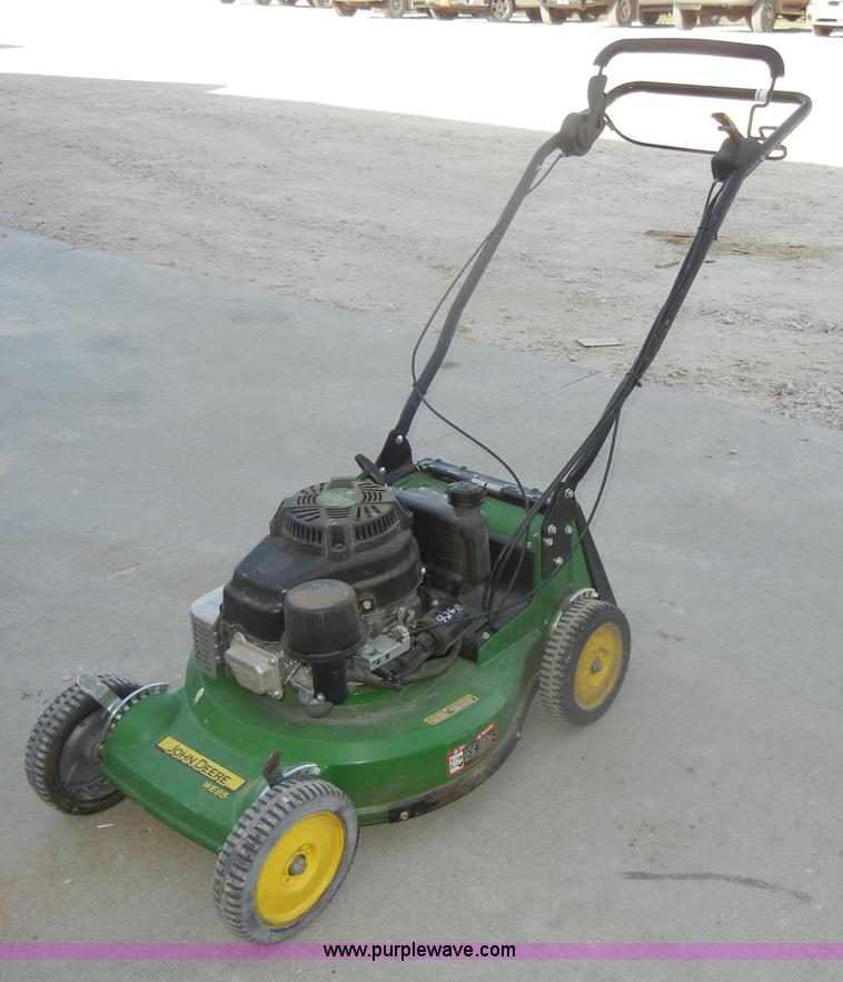 image for item M9540 John Deere WE85 push mower with bagger