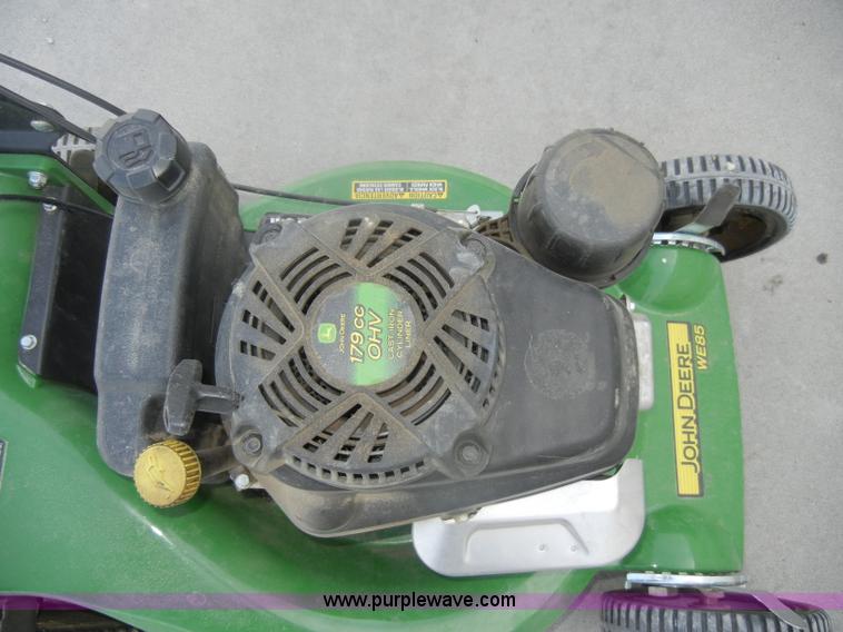 image for item M9540 John Deere WE85 push mower with bagger