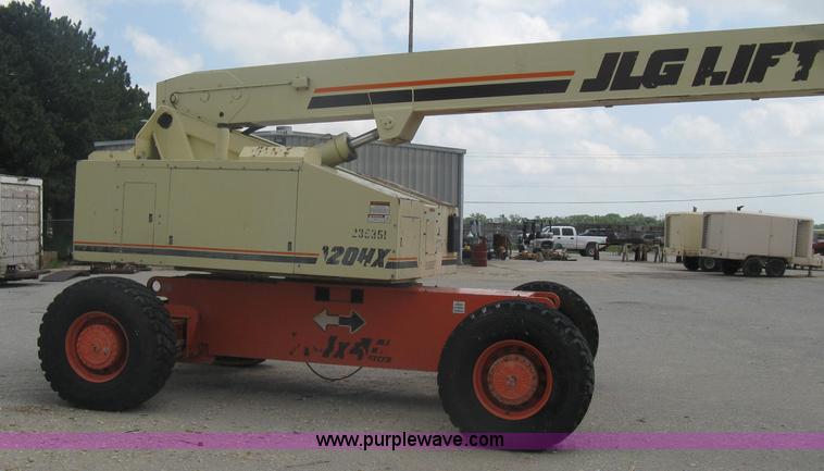 image for item A6338 1998 JLG 120HX telescoping boom lift