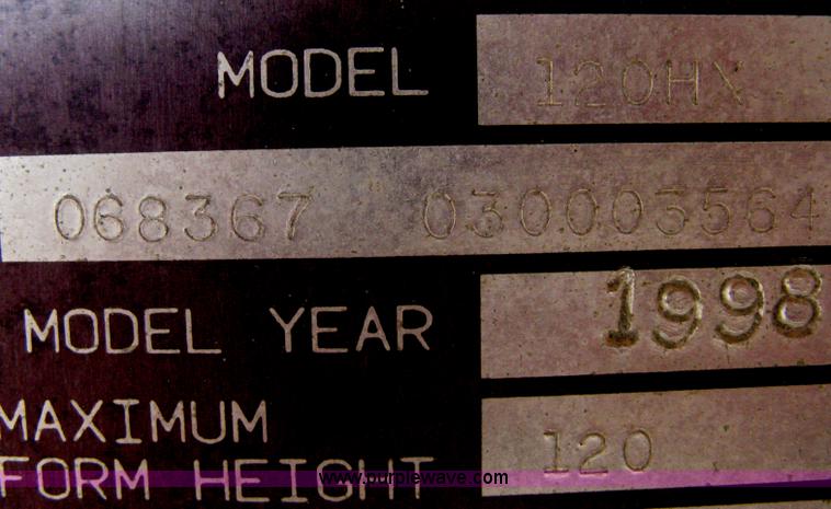 image for item A6338 1998 JLG 120HX telescoping boom lift