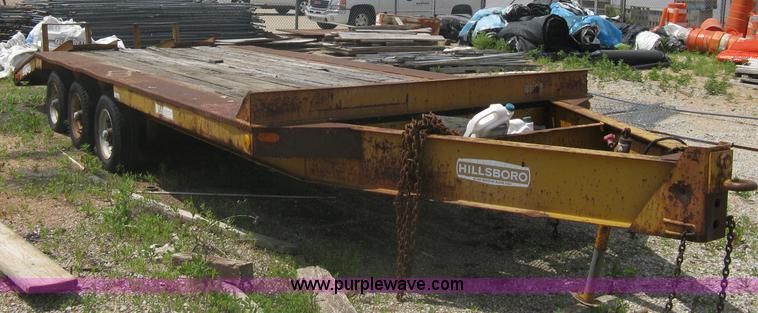 image for item A6355 1981 Hillsboro triple axle equipment trailer