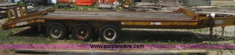 image for item A6355 1981 Hillsboro triple axle equipment trailer