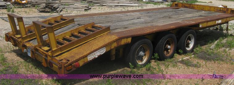 image for item A6355 1981 Hillsboro triple axle equipment trailer