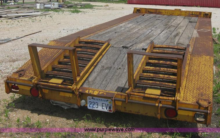 image for item A6355 1981 Hillsboro triple axle equipment trailer