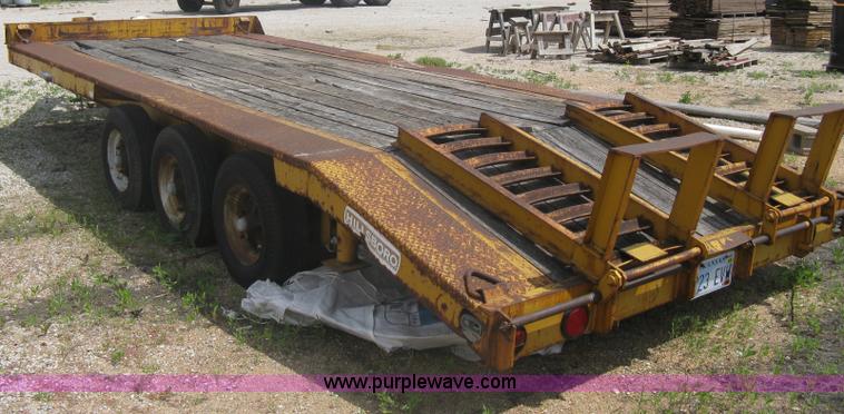 image for item A6355 1981 Hillsboro triple axle equipment trailer