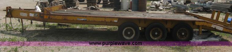 image for item A6355 1981 Hillsboro triple axle equipment trailer