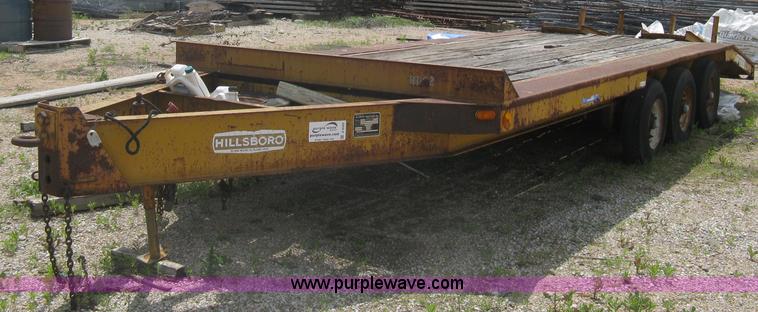 image for item A6355 1981 Hillsboro triple axle equipment trailer