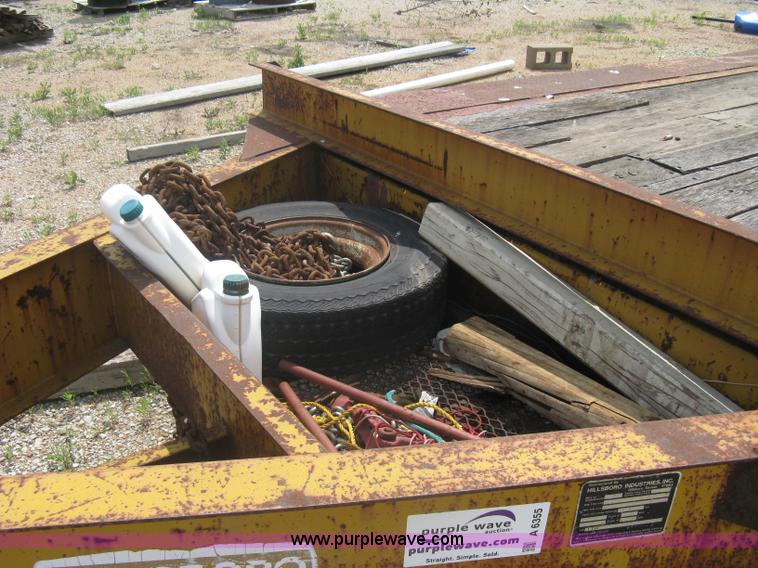 image for item A6355 1981 Hillsboro triple axle equipment trailer