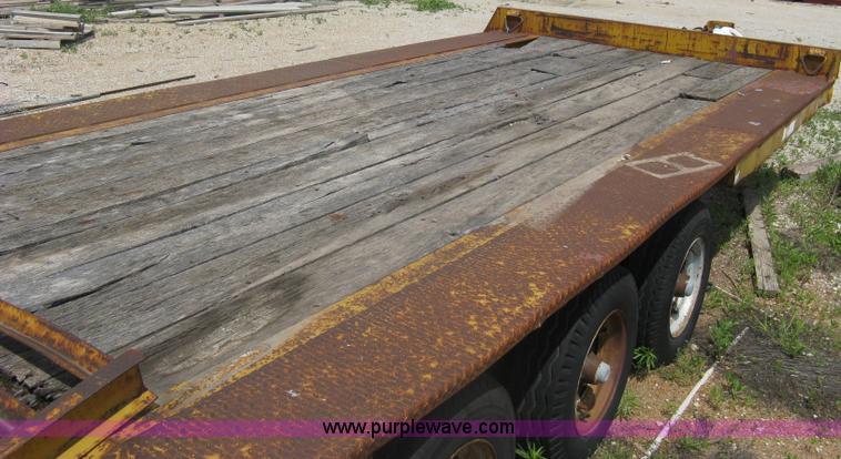 image for item A6355 1981 Hillsboro triple axle equipment trailer