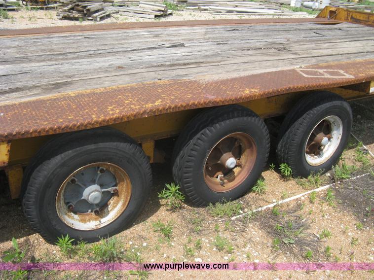 image for item A6355 1981 Hillsboro triple axle equipment trailer