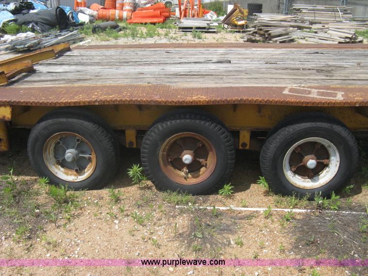 image for item A6355 1981 Hillsboro triple axle equipment trailer