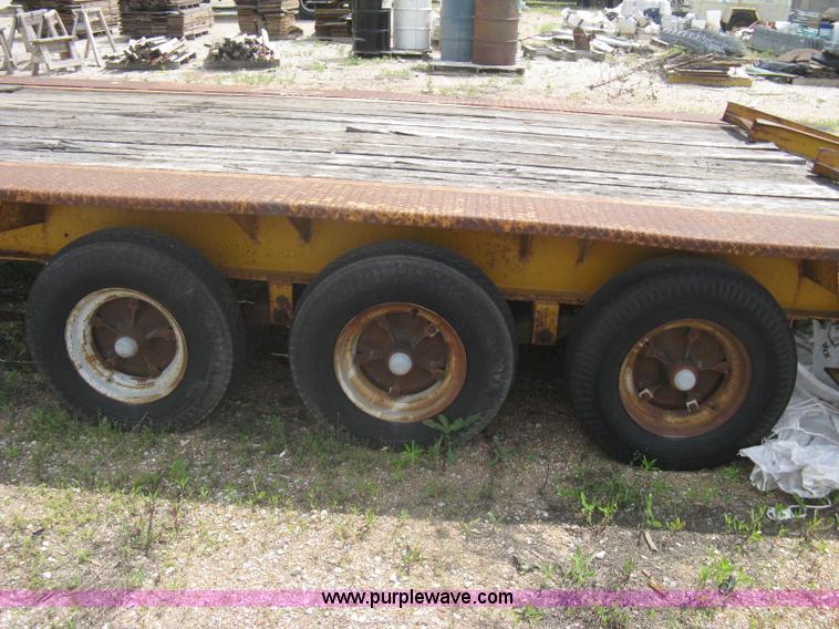 image for item A6355 1981 Hillsboro triple axle equipment trailer