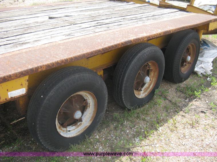 image for item A6355 1981 Hillsboro triple axle equipment trailer
