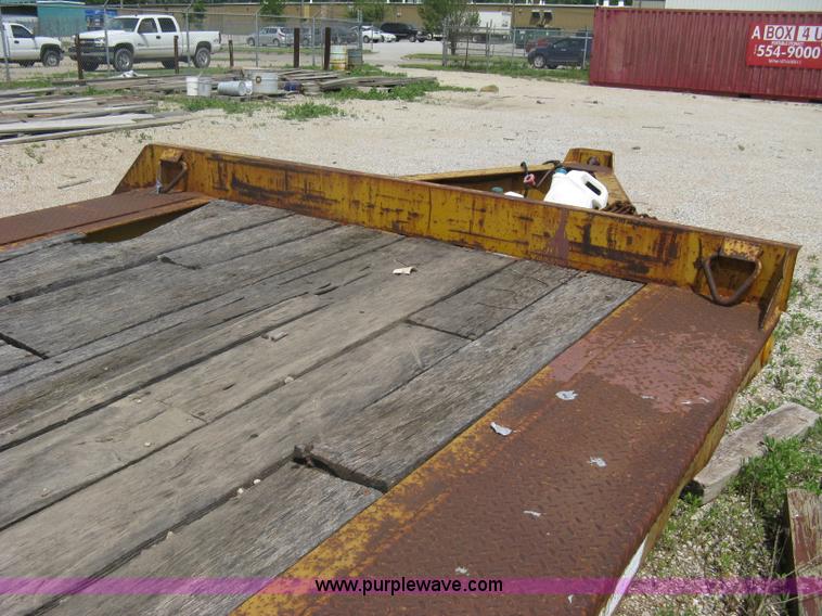 image for item A6355 1981 Hillsboro triple axle equipment trailer