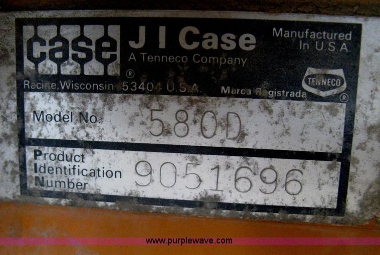 image for item A6362 1981 Case 580D backhoe