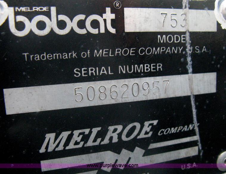 image for item A6374 1993 Bobcat 753 skid steer