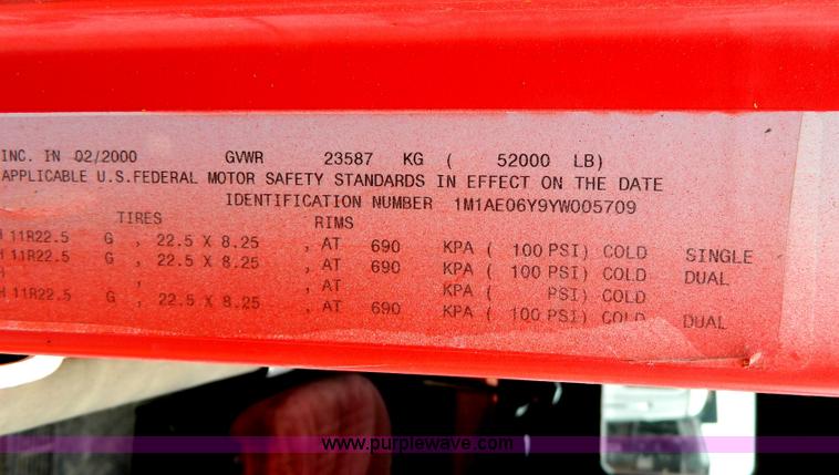 image for item B3677 1999 Mack CH613 dump truck