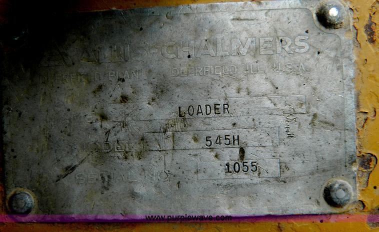 image for item B3680 Fiat-Allis 545H wheel loader