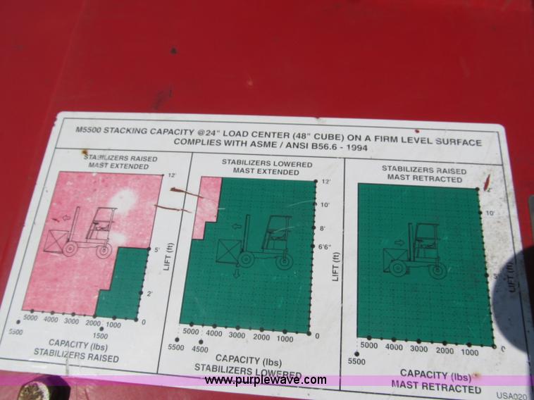 image for item B5136 2004 Moffett M5500RT forklift