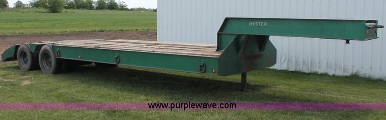 image for item B6250 1965 Hyster C25T lowboy trailer