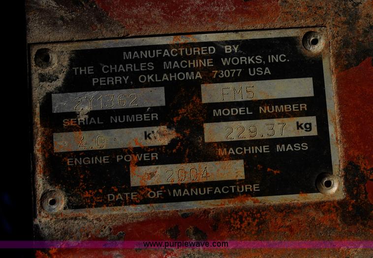 image for item B6606 2005 Ditch Witch 1220 Mach I directional drill with mud mixer and trailer