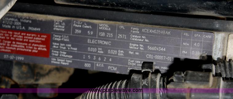 image for item B6649 2000 Sterling L7500 crane truck