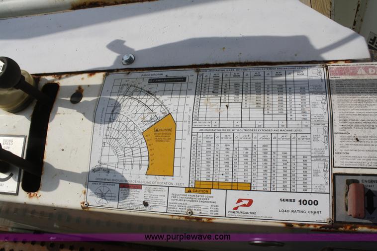 image for item B6649 2000 Sterling L7500 crane truck