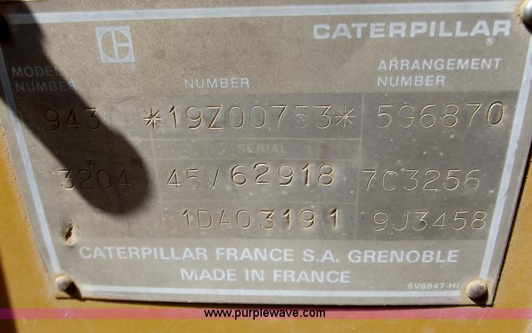 image for item C2071 1987 Caterpillar 943 track loader