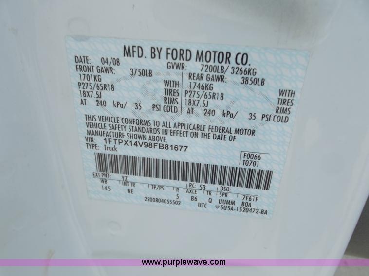image for item C2076 2008 Ford F150 XLT SuperCab pickup truck