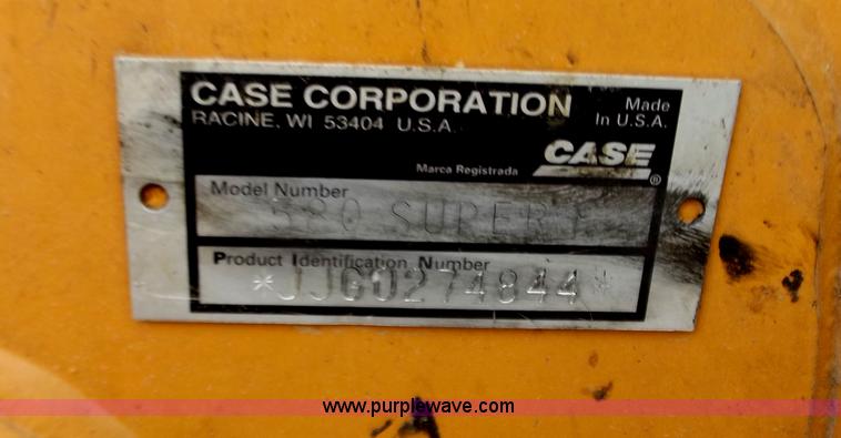 image for item C2079 2000 Case 580 Super L backhoe