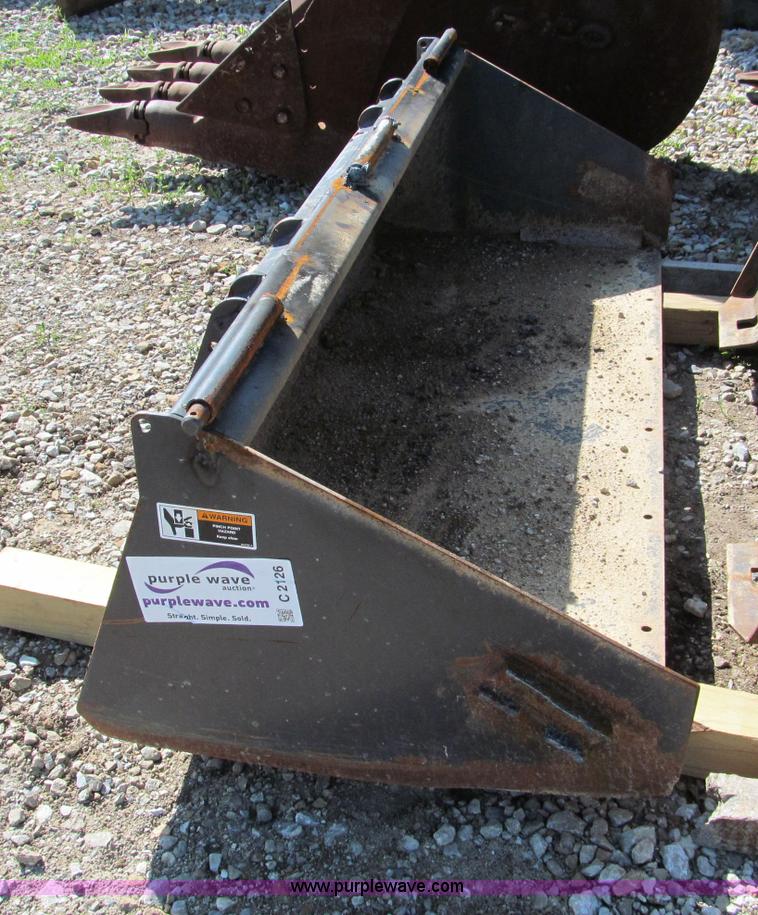 image for item C2126 72" smooth skid steer bucket
