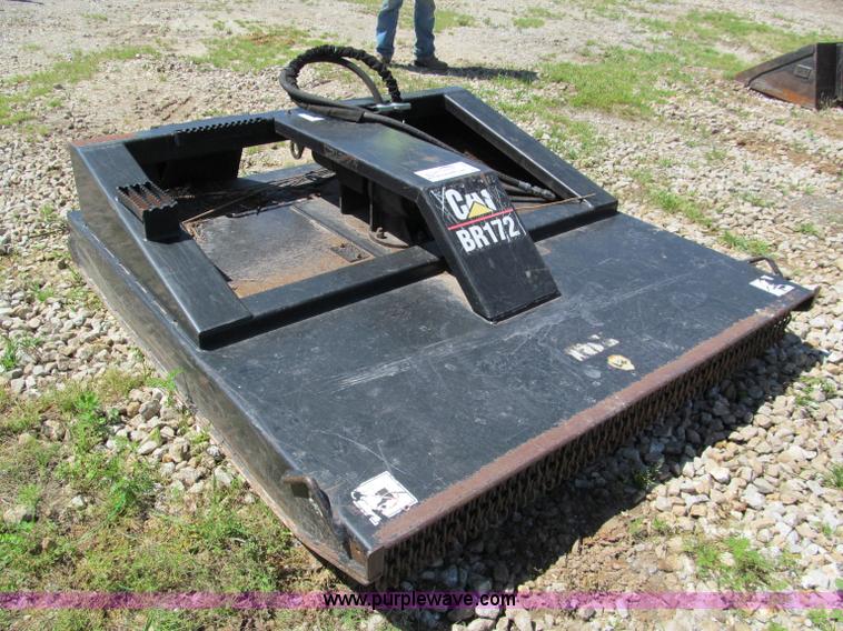 Caterpillar BR172 hydraulic rotary cutter skid steer attachment in