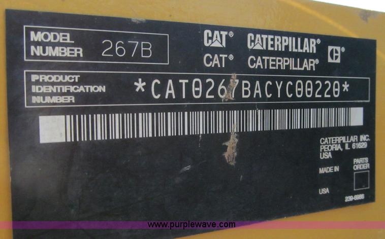 image for item C2506 2005 Caterpillar 267B track skid steer