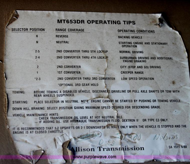 image for item D7807 1990 International 4900 dump truck