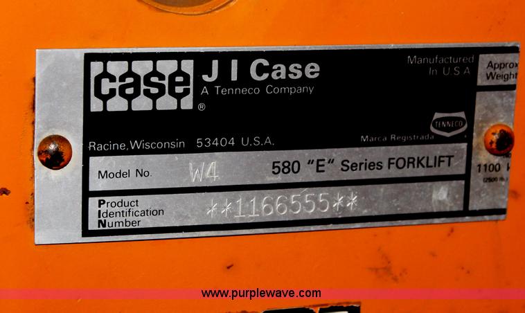 image for item D7897 Case W4 580E articulated forklift