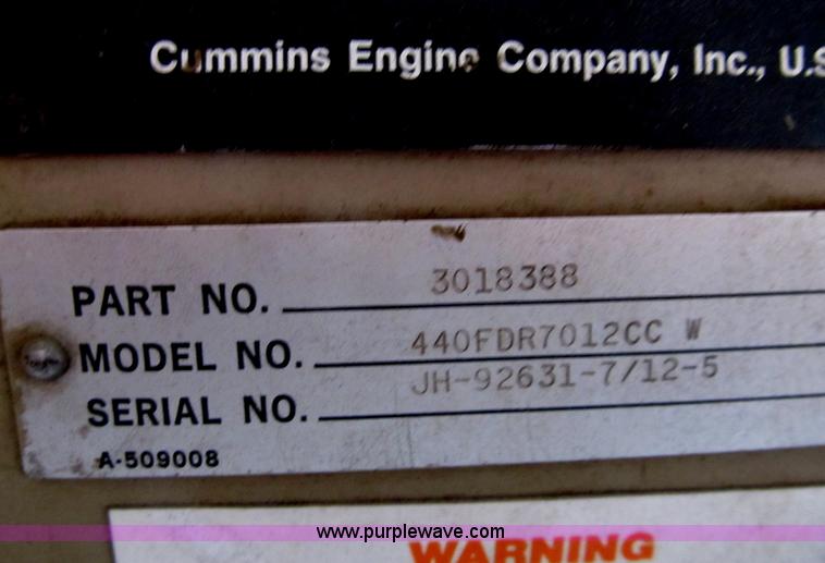 image for item D9468 1999 Cummins diesel generator