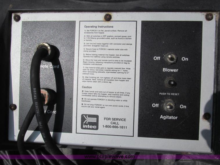 image for item G9487 Intec Force 1 insulation blower